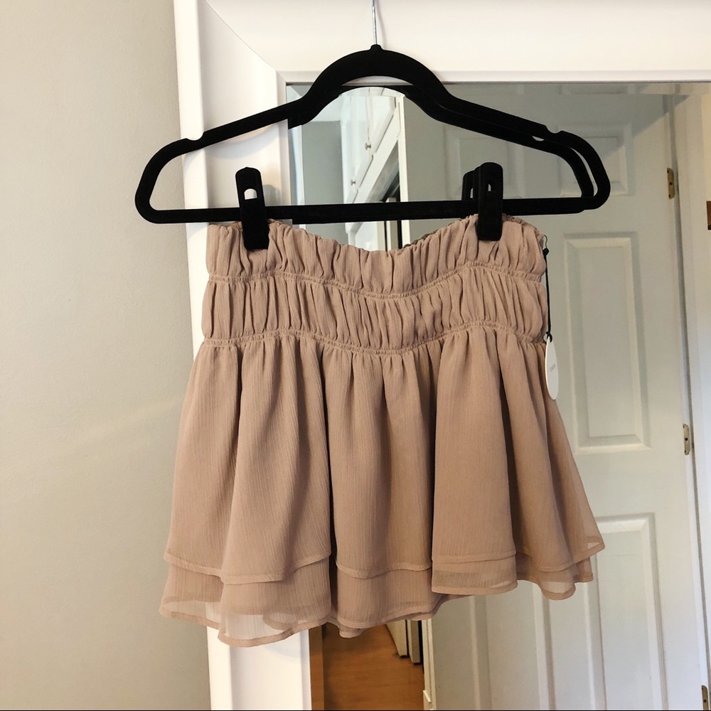 Tularosa taupe mini skirt